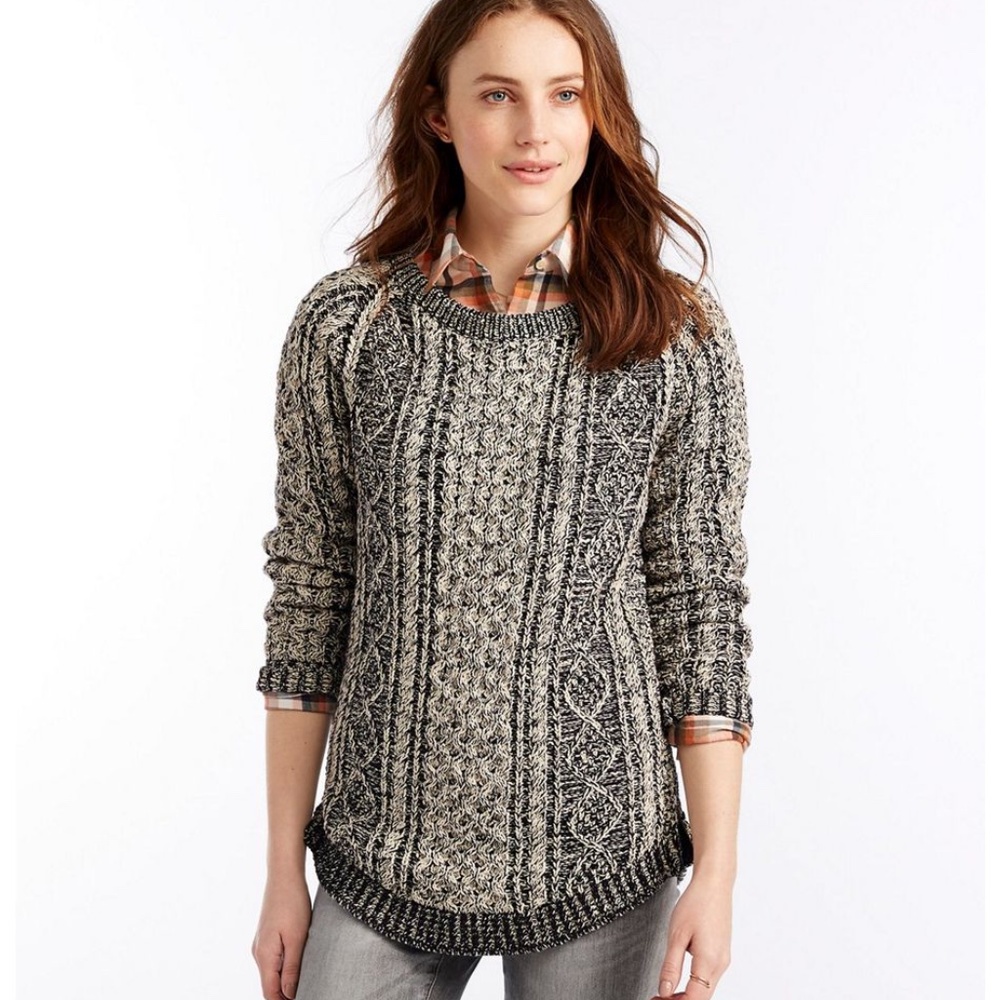 NWOT LL Bean‎ fisherman tunic sweater